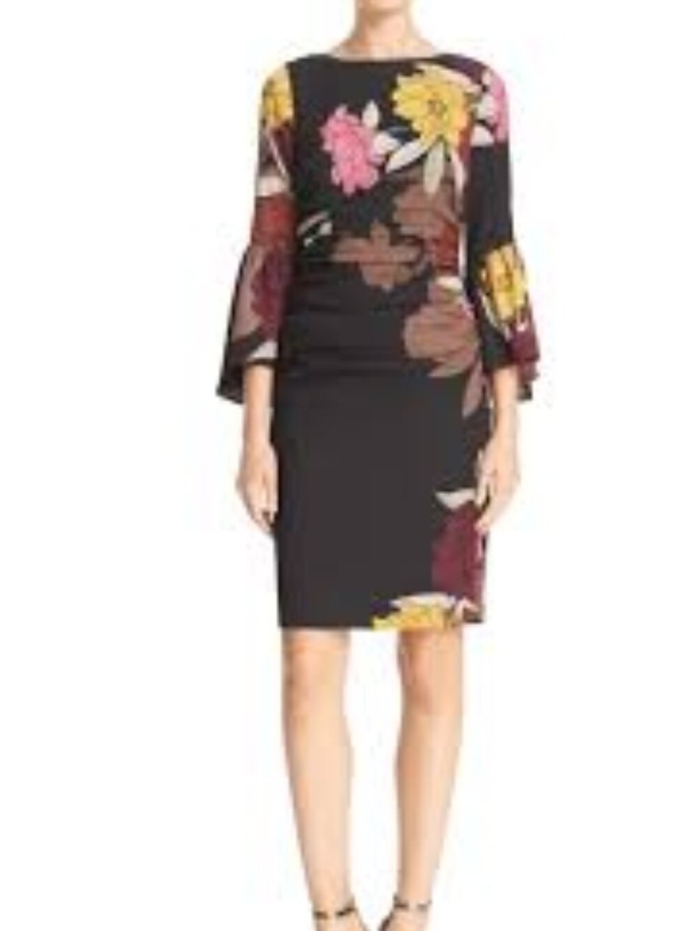 Tracy Reese - Sexy Blk with Floral - Sz 2 Feels like a 4 to me.  Worn Once.